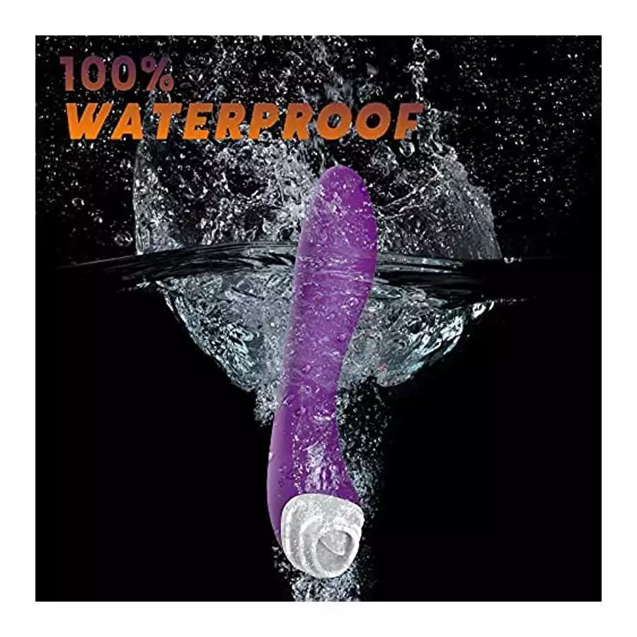 G-Spot Vibrator, Clitoris Licking Stimulator, Dual Stimulation for Clitoral/Nipple/G-spot with 9 Vibrations&9 Pulsations Licking