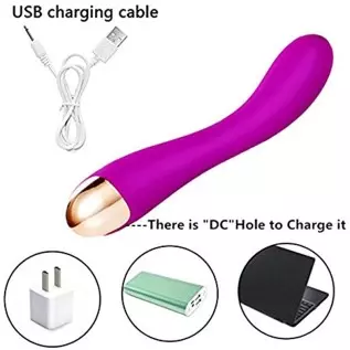 Waterproof Vibrator Dildo for Women with 10 Strong Vibration Modes-Ergonomics 23.5 Degree Bending- Rechargeable -Silicone G Spot