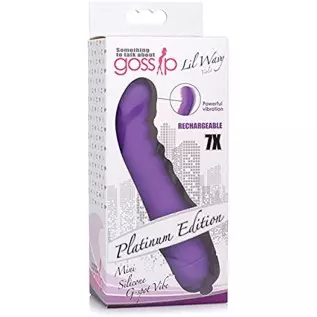 Gossip Lil Wavy 7X Rechargeable Mini Silicone G Spot Vibe Pleasure Toy for Women | 6" Waterproof & Rechargeable Vibe Toy | Seaml