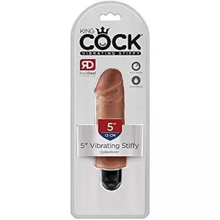 Adult Sex Toys King 5in Vib Stiffy Tan