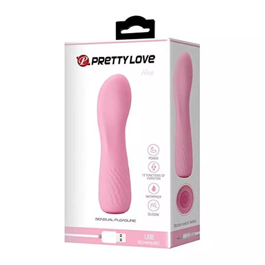 Pretty Love Alice Mini Vibe - 12 Function Flesh Pink Pretty Love Alice Mini Vibe - 12 Function Flesh Pink