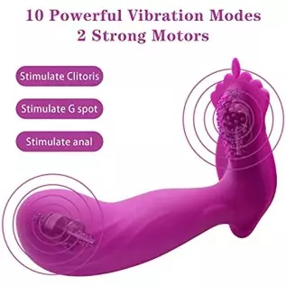 G Spot Clitoral Anal Vibrator Sex Toy with Waterproof Rechargeable Rose Toy Adult Toy for Women