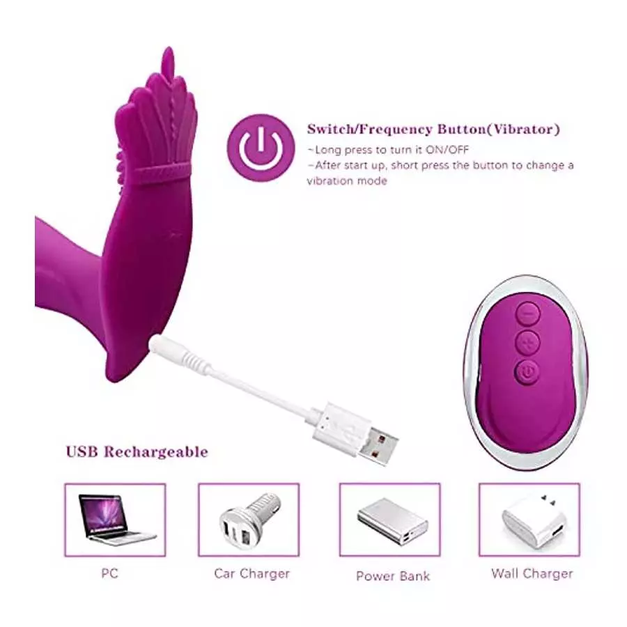 G Spot Clitoral Anal Vibrator Sex Toy with Waterproof Rechargeable Rose Toy Adult Toy for Women