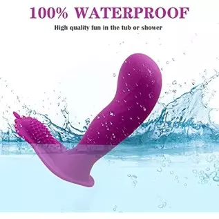 G Spot Clitoral Anal Vibrator Sex Toy with Waterproof Rechargeable Rose Toy Adult Toy for Women