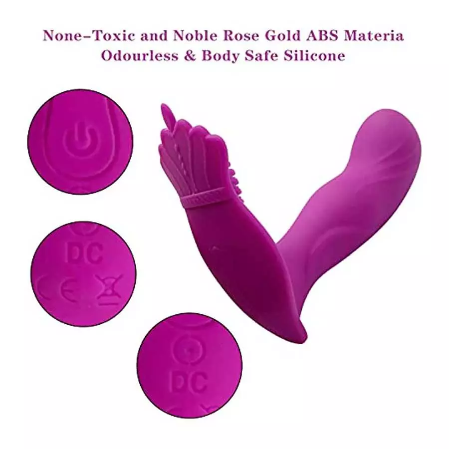 G Spot Clitoral Anal Vibrator Sex Toy with Waterproof Rechargeable Rose Toy Adult Toy for Women