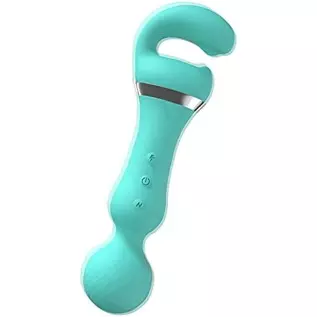 Double Head G Spot Vibrators,Rechargeable Clitoral Nipple Stimulator Adult Sex Toy for Women Couple,Both Heads 10 Vibration Mode