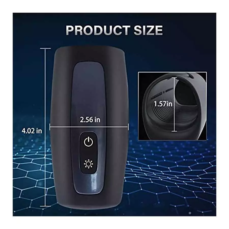 Mens Vibrator, Amegow Winged Male Masturbator with 10 Vibrations, Heating Male Vibrator with Ribbed Tunnel for Penis Stimulation