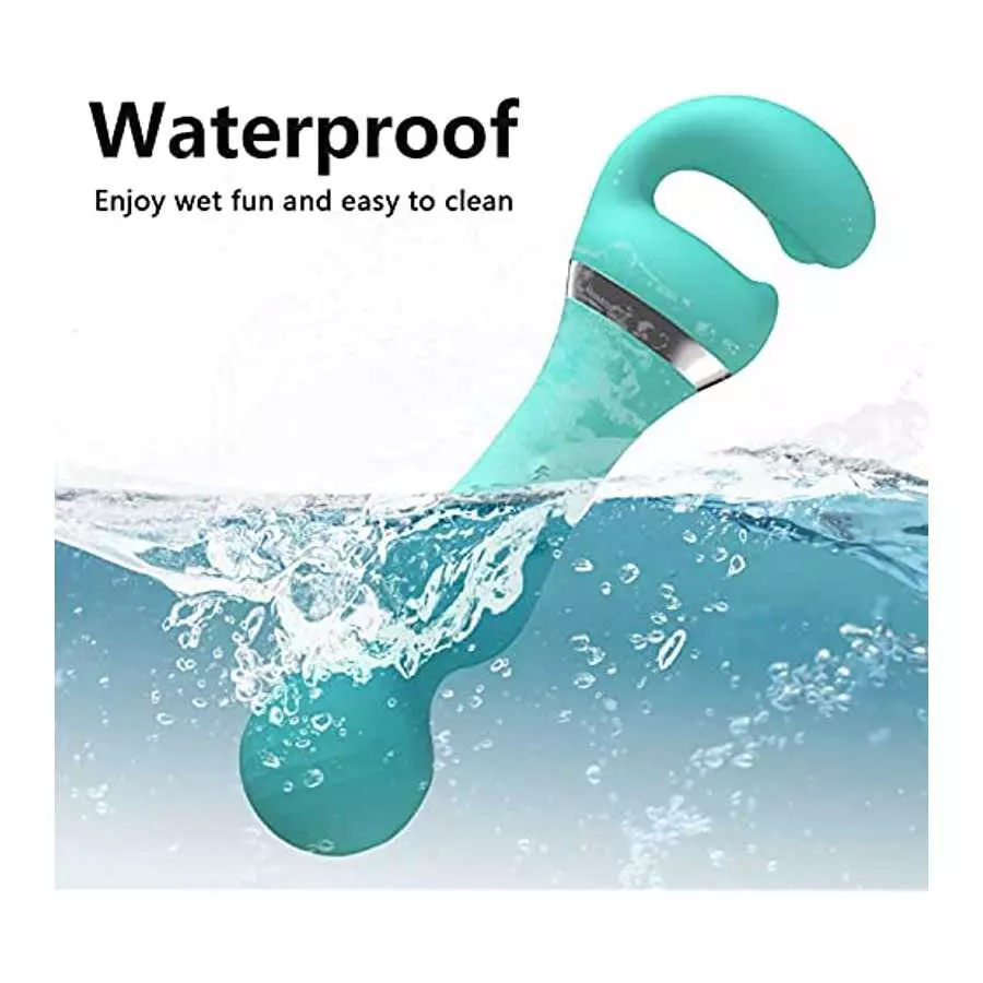 Double Head G Spot Vibrators,Rechargeable Clitoral Nipple Stimulator Adult Sex Toy for Women Couple,Both Heads 10 Vibration Mode