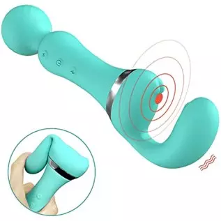 Double Head G Spot Vibrators,Rechargeable Clitoral Nipple Stimulator Adult Sex Toy for Women Couple,Both Heads 10 Vibration Mode Double Head G Spot Vibrators,Rechargeable Clitoral Nipple Stimulator Adult Sex Toy for Women Couple,Both Heads 10 Vibration Mode