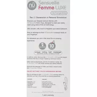 Nu Sensuelle Femme Lux 10 Function Rechargeable Rabbit Nu Sensuelle Femme Lux 10 Function Rechargeable Rabbit