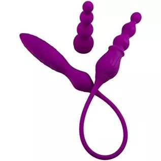 Adrien Lastic 2X Double Ended Vibrator, Purple