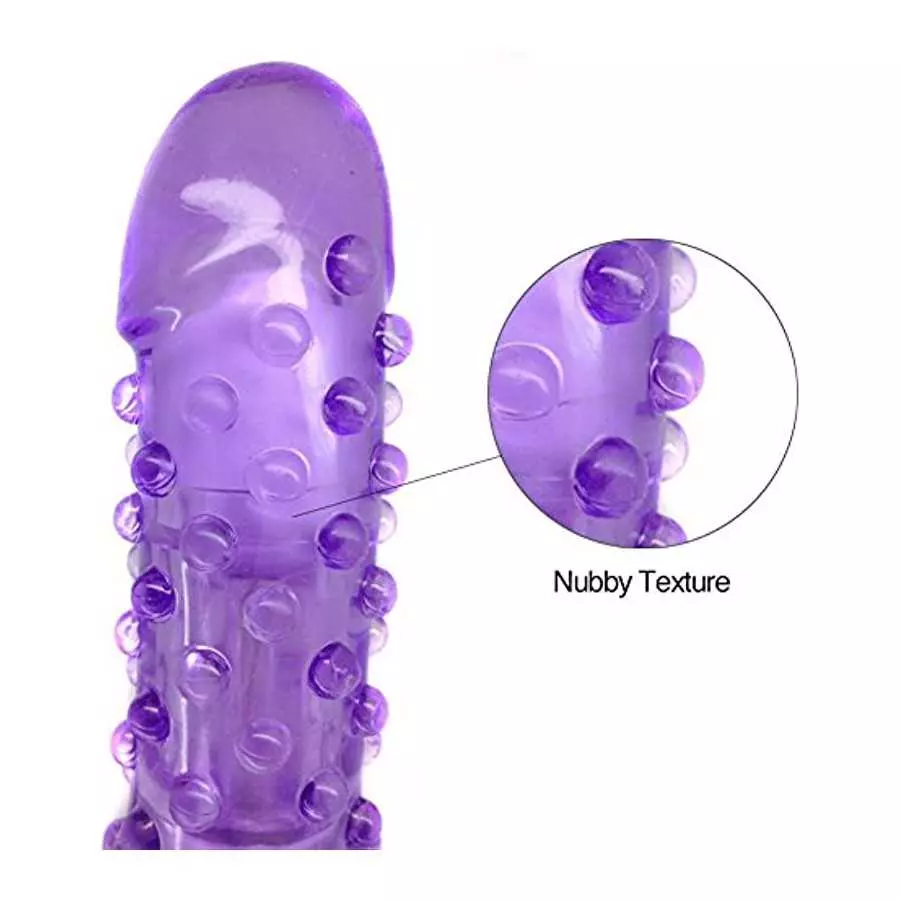 Erotic Bumpy Vibrator - Purple Waterproof Vibrations for Women- Multi-Speed Dial - Female Erotic Bedroom Novelty Aid