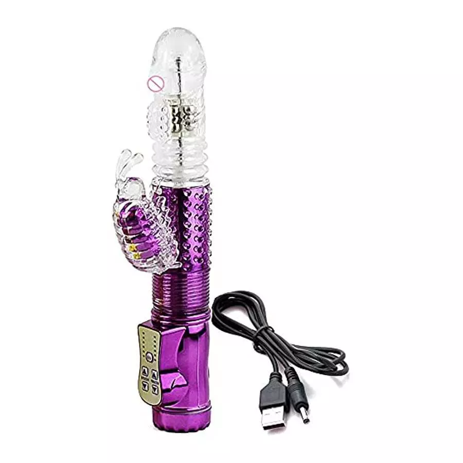 Rabbit with 12 Powerful Rotation Function and Bunny Ears for Stimulation,Waterproof Wand Massager Stimulator for Women or Coupl Rabbit with 12 Powerful Rotation Function and Bunny Ears for Stimulation,Waterproof Wand Massager Stimulator for Women or Coupl