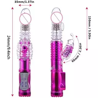 Rabbit with 12 Powerful Rotation Function and Bunny Ears for Stimulation,Waterproof Wand Massager Stimulator for Women or Coupl Rabbit with 12 Powerful Rotation Function and Bunny Ears for Stimulation,Waterproof Wand Massager Stimulator for Women or Coupl