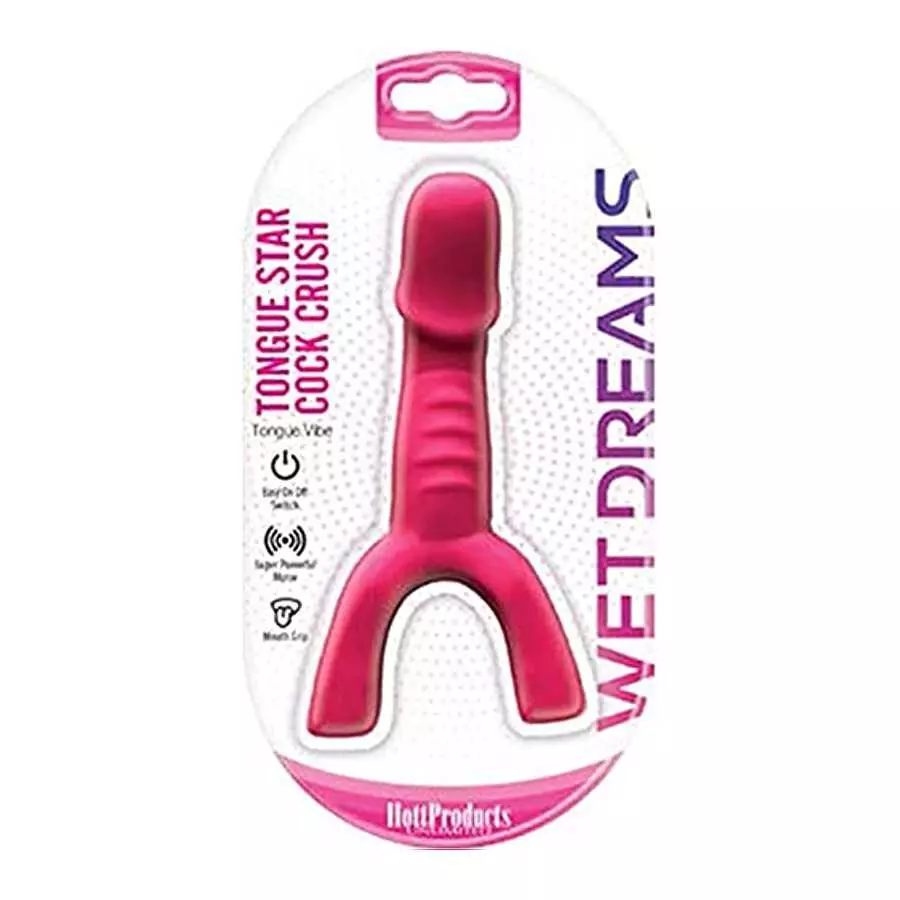 Hott Products Wet Dreams Tongue Star Cock Crush Tongue Vibe with Penis - Super Powerful Motor Pink (HO3273) Hott Products Wet Dreams Tongue Star Cock Crush Tongue Vibe with Penis - Super Powerful Motor Pink (HO3273)