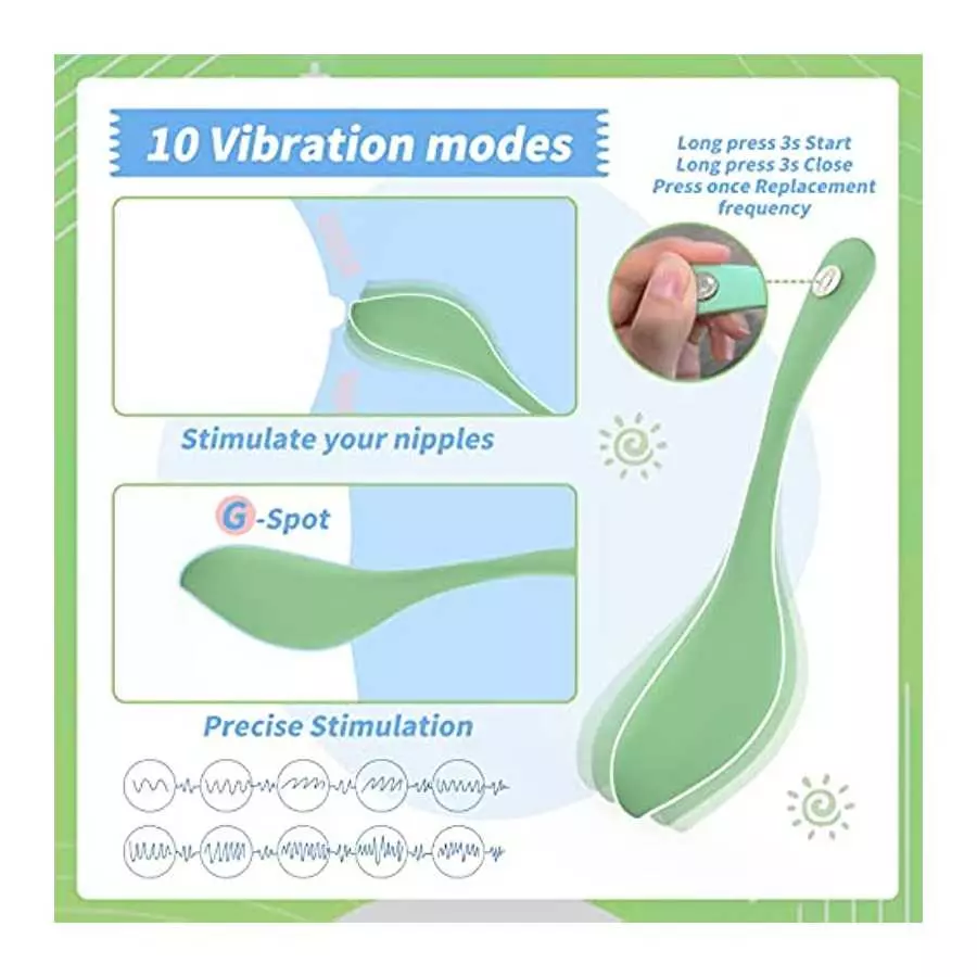 YAAWAA G Spot Vibrator Sex Toy, 10 Vibrations Modes Wearable Panty Couple Vibrator Massagers for Clitoral Vagina Anal Stimulator