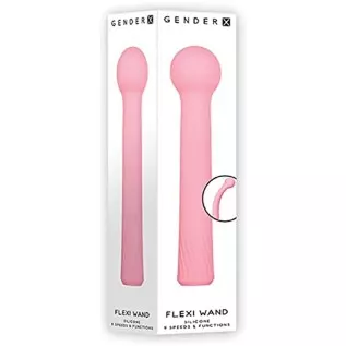 Evolved Novelties - Gender X - Flexi Wand - Silicone 9 Speeds & Functions Vibrator - Pink
