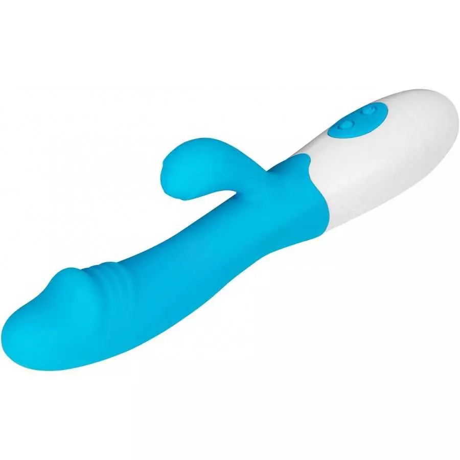 EIS Powerful Rabbit Vibrator - G-spot Vibrator and Clitoris Stimulator, 30 Vibration Settings - Skin-Friendly Silicone (Pink)