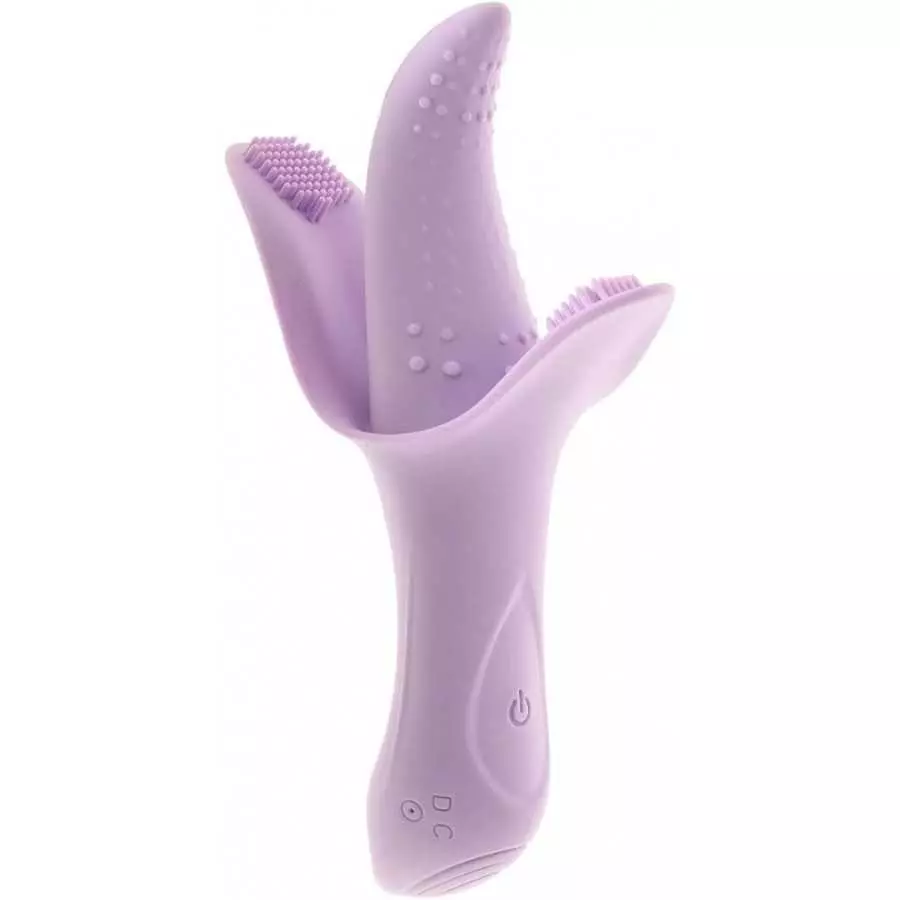 Nasstoys - Luv Magic Rechargeable Silicone Tongue Vibrator (Lavender)