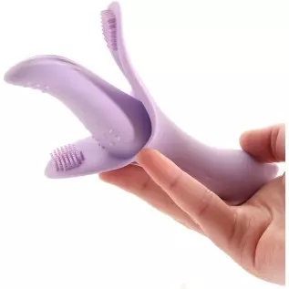 Nasstoys - Luv Magic Rechargeable Silicone Tongue Vibrator (Lavender)