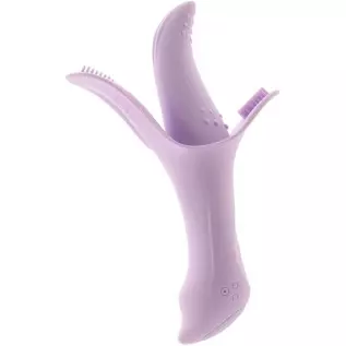 Nasstoys - Luv Magic Rechargeable Silicone Tongue Vibrator (Lavender)