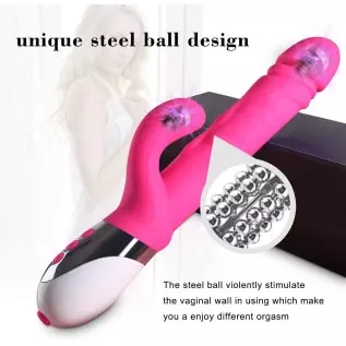 G Spot Rabbit Vibrator for Women with 10 Vibration Modes 3 Thrusting modes Triple motors Dildo Vibrator, YAFEI Silicone Waterpro