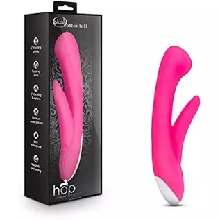Blush Hop Cottontail - Pleasure Massager for Women - Wireless Silicone Rabbit Vibrator Dildo - Personal Adult Sex Toy - Female a