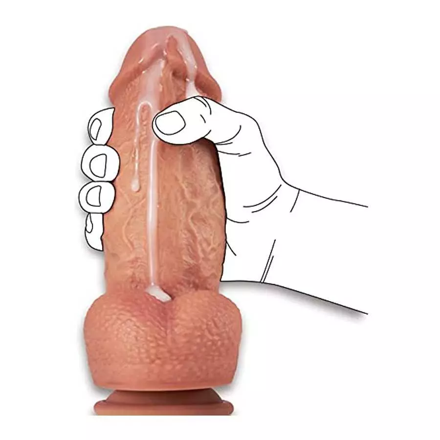 Thrusting Dildo Vibrator Bundle with 2.67'' Diameter Huge Thick Dildo