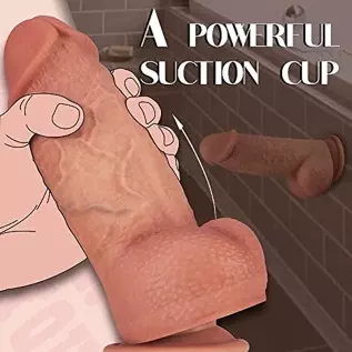 Thrusting Dildo Vibrator Bundle with 2.67'' Diameter Huge Thick Dildo