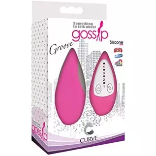 Groove Smooth Silicone Remote Vibe- Pink