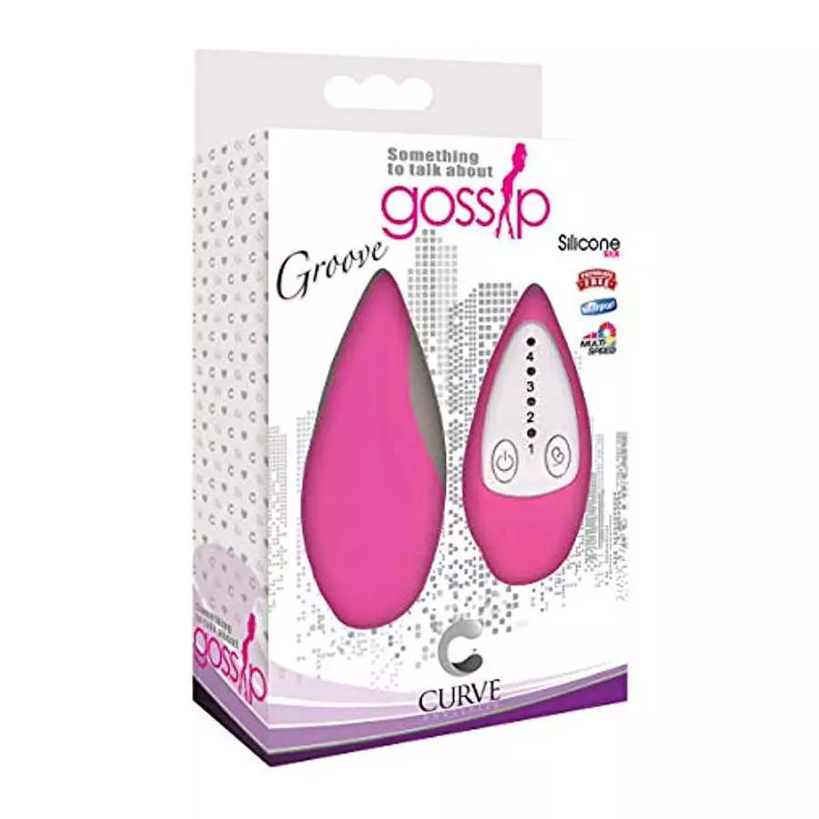 Groove Smooth Silicone Remote Vibe- Pink