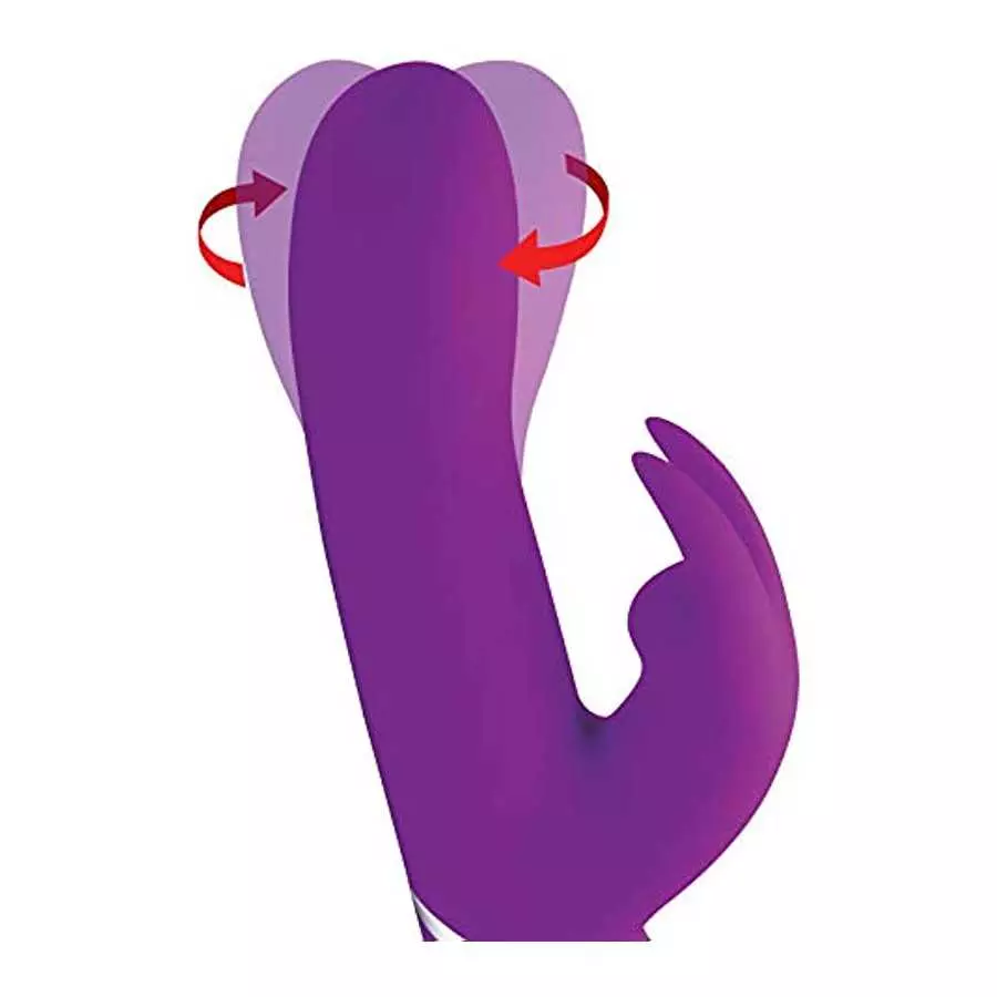 Curve Novelties Power Bunnies Twirly 66x - Purple
