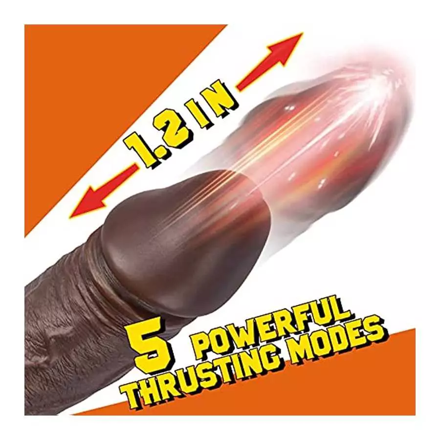 Thrusting Dildo Vibrator Bundle with 2.67'' Diameter Huge Thick Dildo