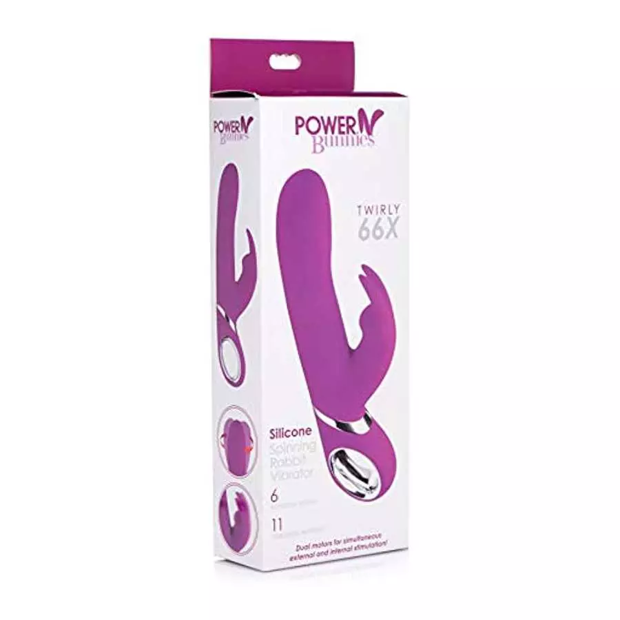 Curve Novelties Power Bunnies Twirly 66x - Purple