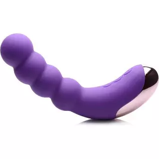 Curve Novelties Gossip Silicone Beaded Vibrator 50x (Magenta)