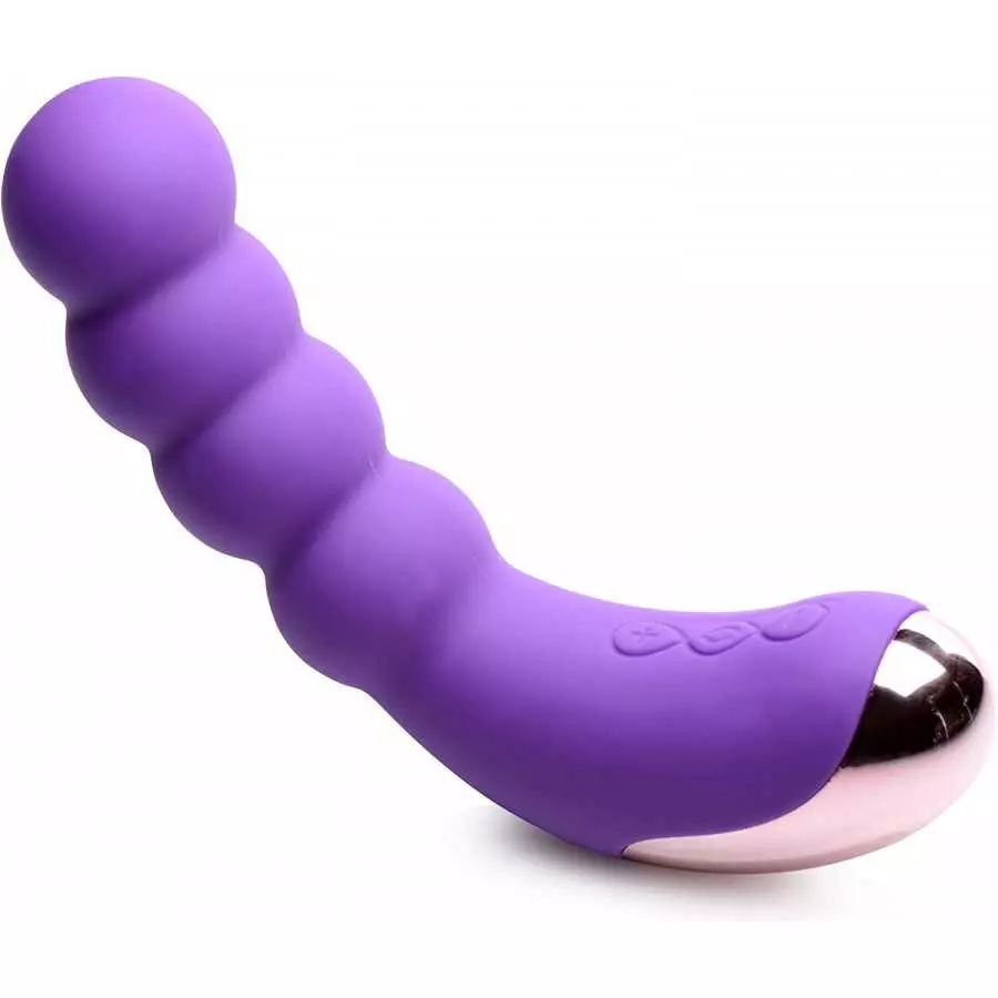 Curve Novelties Gossip Silicone Beaded Vibrator 50x (Magenta)