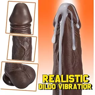 Thrusting Dildo Vibrator Bundle with 2.67'' Diameter Huge Thick Dildo