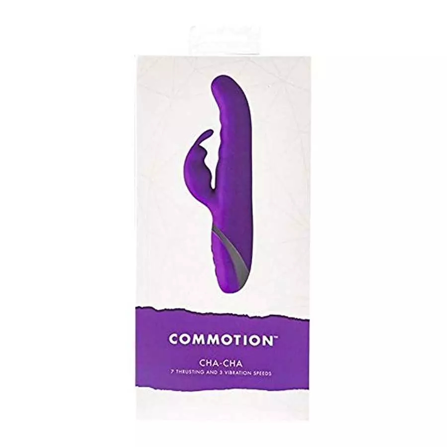 New Commotion Cha Cha Multi Function Vibrator Waterproof Clitoral Stimulation Pleasure Tool - Ultra-Soft Silicone Body - Curved 