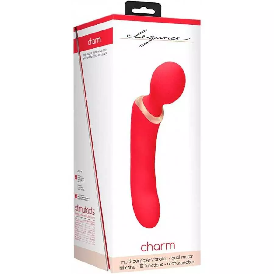 Shots - Elegance Multi-Purpose Vibrator - Charm - Red