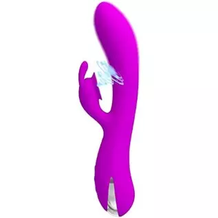 Pretty Love Sam Roller Ball Silicone Rechageable G-Spot Rabbit Style Vibrator