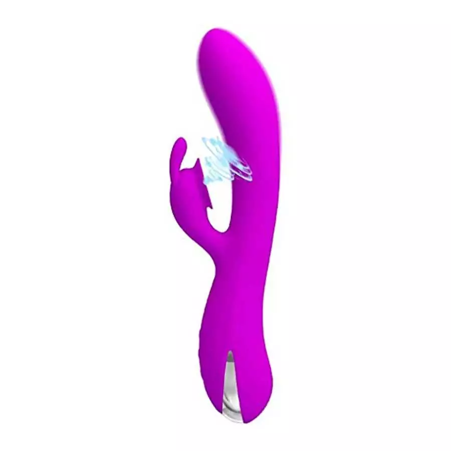 Pretty Love Sam Roller Ball Silicone Rechageable G-Spot Rabbit Style Vibrator