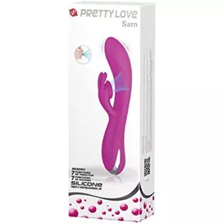 Pretty Love Sam Roller Ball Silicone Rechageable G-Spot Rabbit Style Vibrator