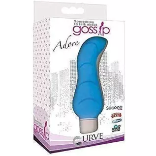 Curve Novelties Gossip Adore Vibrator, 4.75", Violet Curve Novelties Gossip Adore Vibrator, 4.75", Violet
