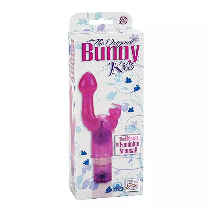 Original Bunny Kiss Female G-Spot Vibrator, 7", Pink