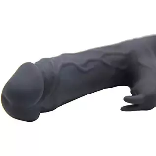 Realistic Dildo Cordless Pleasure Clitoral G Spot Stimulator Silent Rabbit Vibrator Massager (Black)