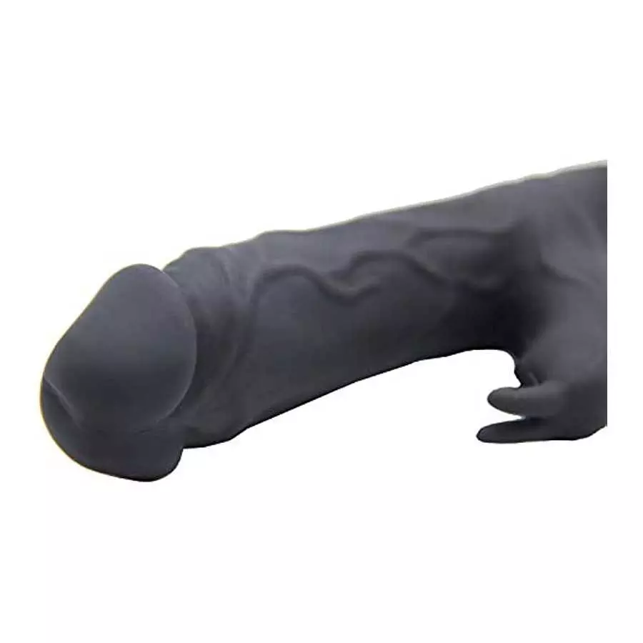Realistic Dildo Cordless Pleasure Clitoral G Spot Stimulator Silent Rabbit Vibrator Massager (Black)