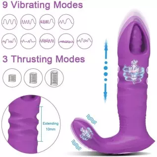 Thrusting Dildo G Spot Clitoris Stimulator Bluetooth APP Controlled Vibrator Female Wireless (Black) Thrusting Dildo G Spot Clitoris Stimulator Bluetooth APP Controlled Vibrator Female Wireless (Black)