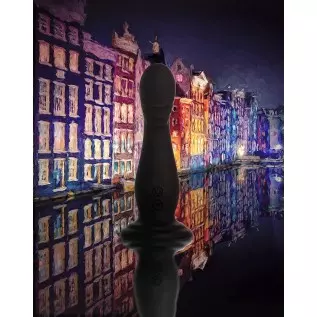 Blush Amsterdam - 6.5 Inch Ultrasilk Smooth Puria Silicone Vibrating G Spot P Spot Dildo - 10 Rumble Tech Vibration Modes - Wate