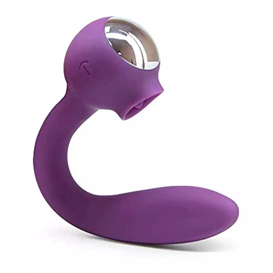 EdenFantasys Gigil - Silicone Waterproof Licking Bendable Dual Stimulation Vibe