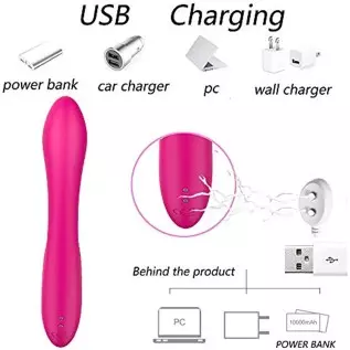 G-spot Sucking Vibrator, Clitoral G-spot Stimulation Sex Toy, Waterproof Dildo Vibrator with 10 Powerful Vibrations + 10 Sucks f